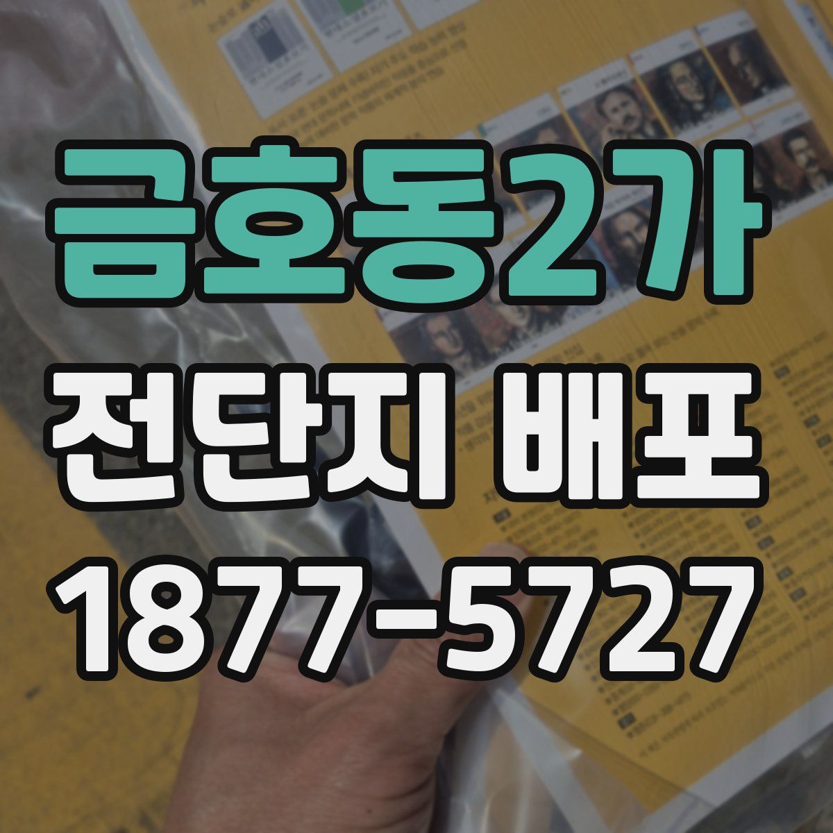 금호동2가 전단지 배포