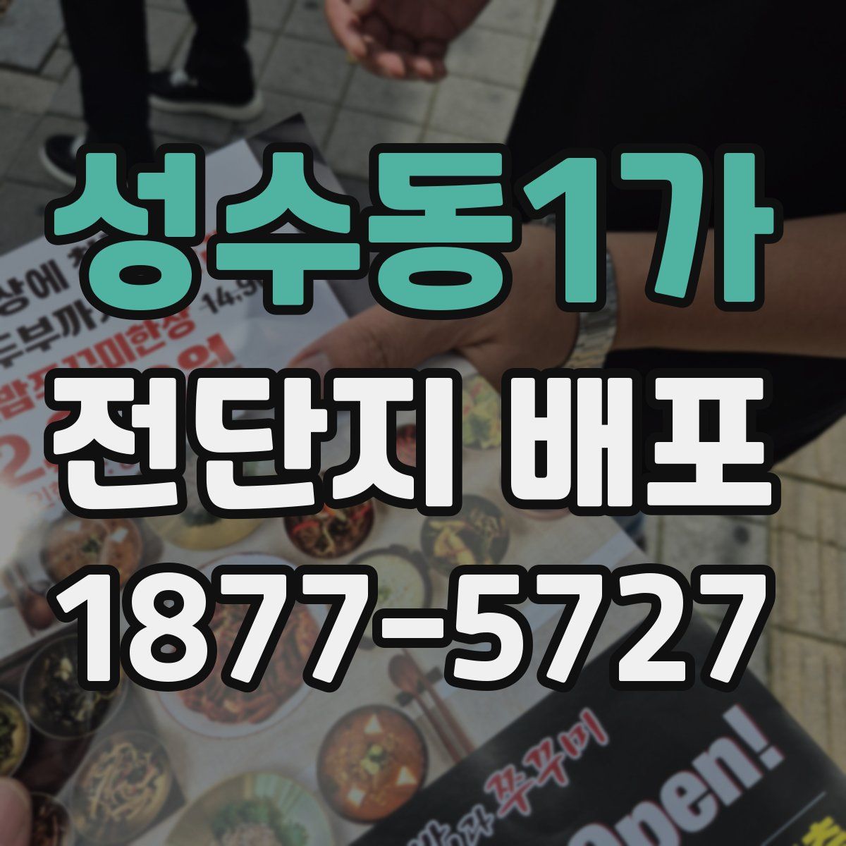성수동1가 전단지 배포