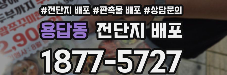 용답동 전단지 배포