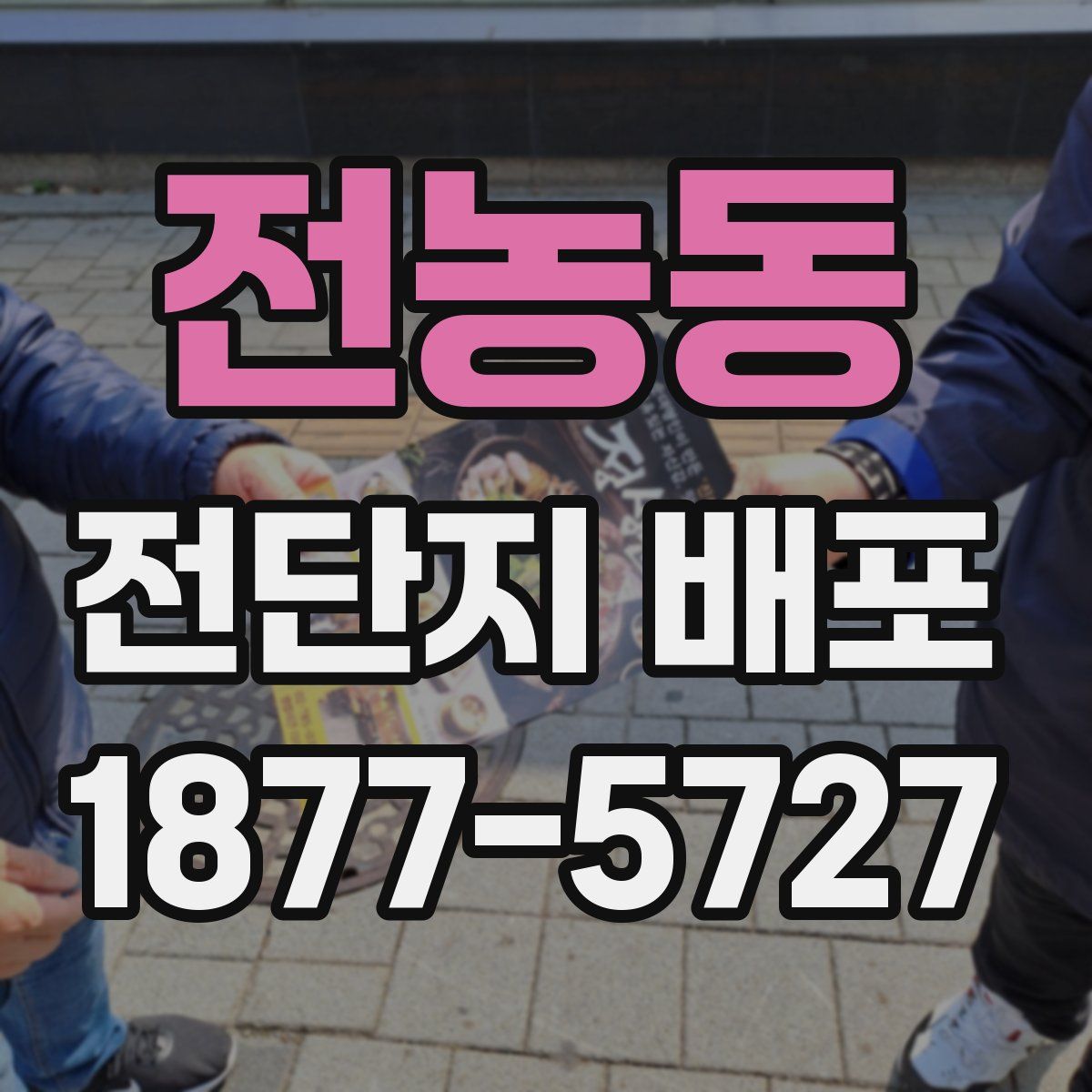 전농동 전단지 배포