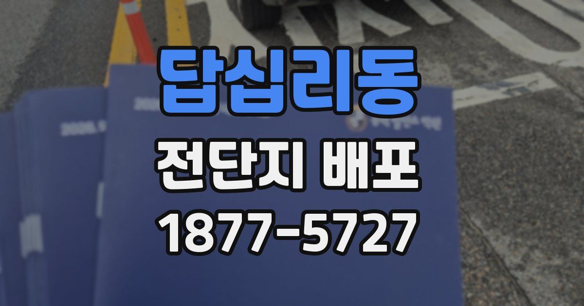 답십리동 전단지 배포