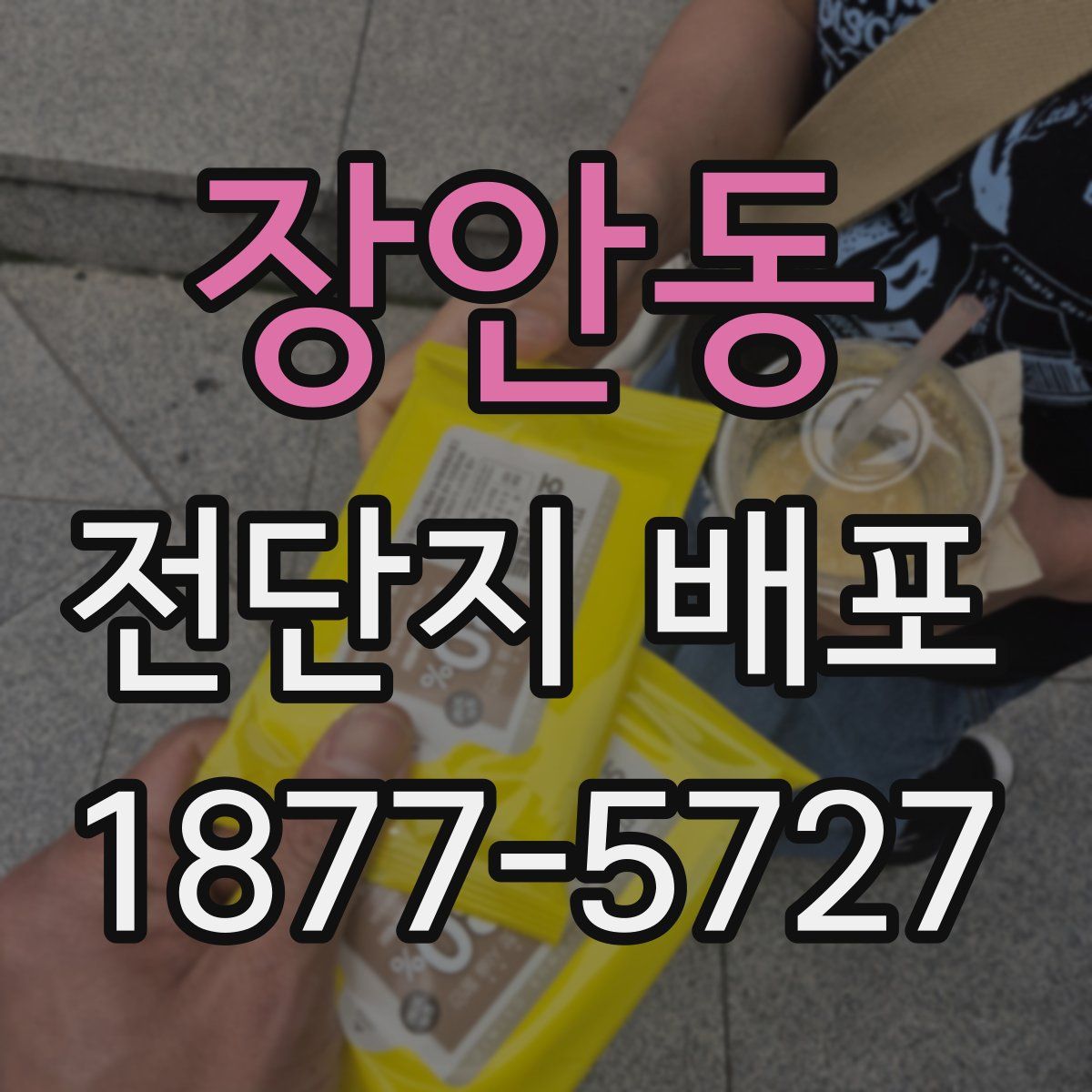 장안동 전단지 배포
