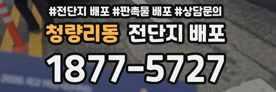 청량리동 전단지 배포