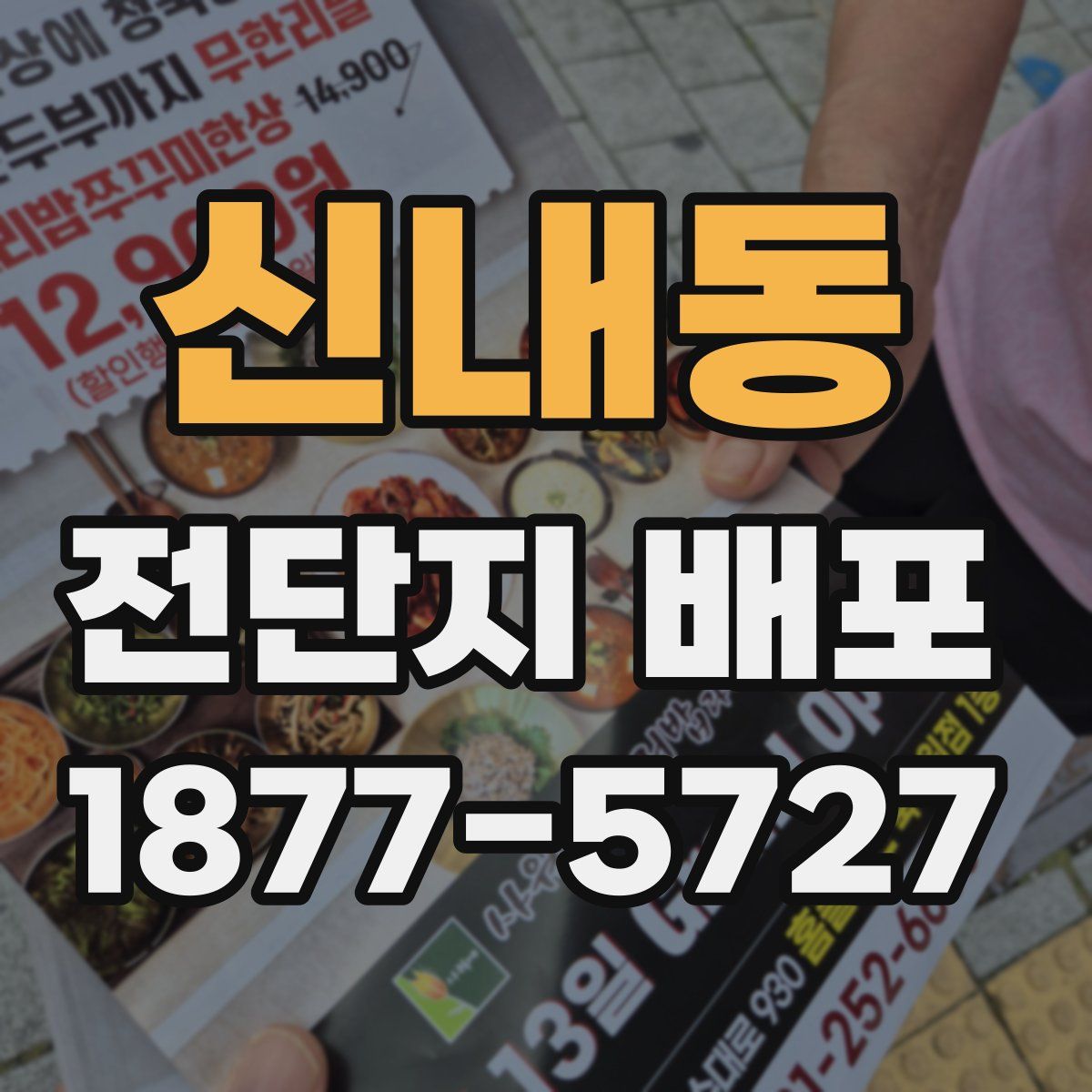 신내동 전단지 배포