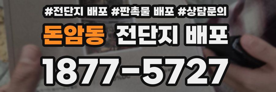 돈암동 전단지 배포