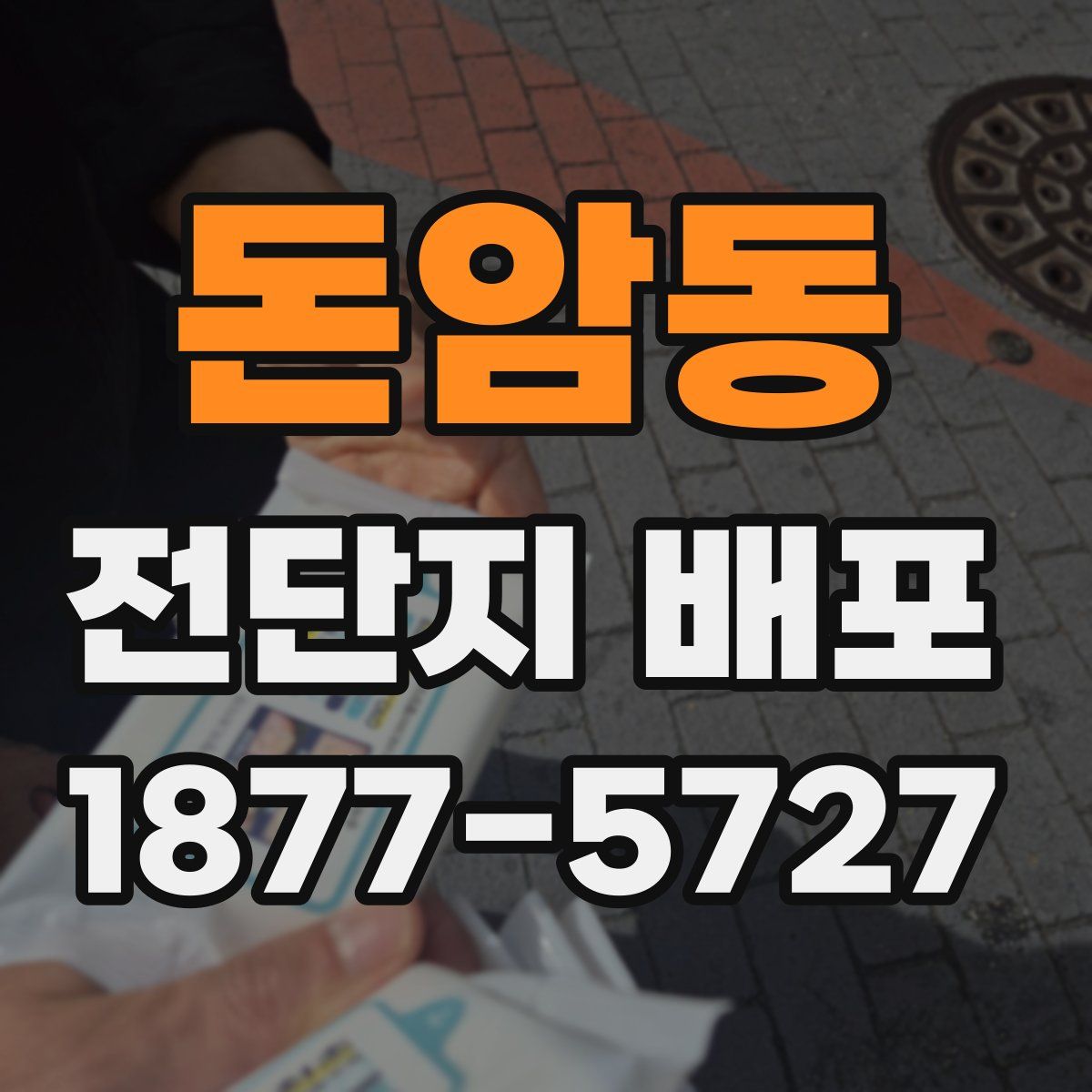 돈암동 전단지 배포