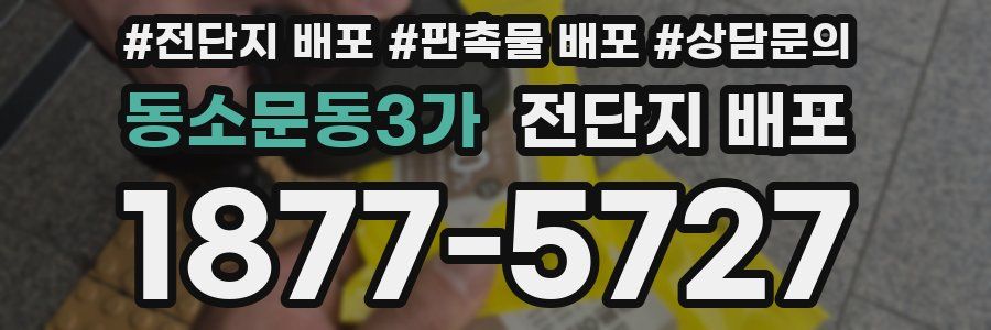동소문동3가 전단지 배포