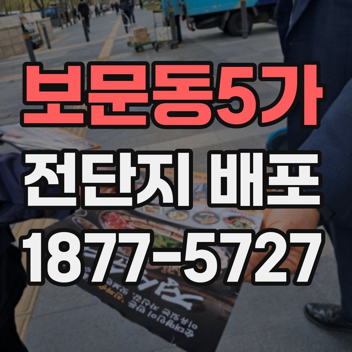 보문동5가 전단지 배포