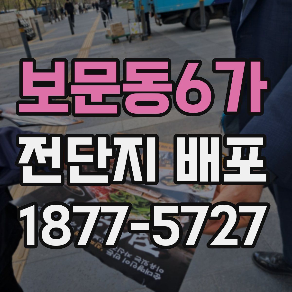 보문동6가 전단지 배포
