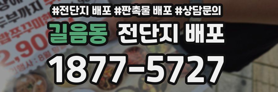 길음동 전단지 배포
