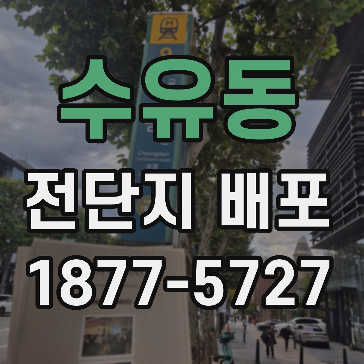 수유동 전단지 배포