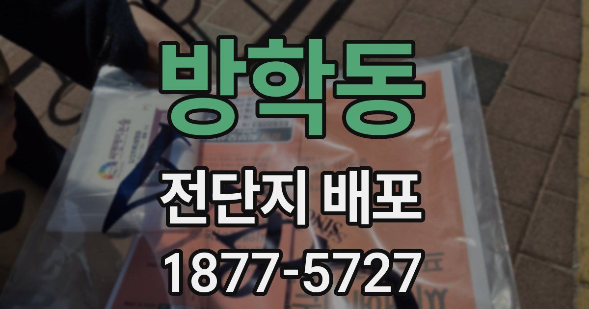 방학동 전단지 배포