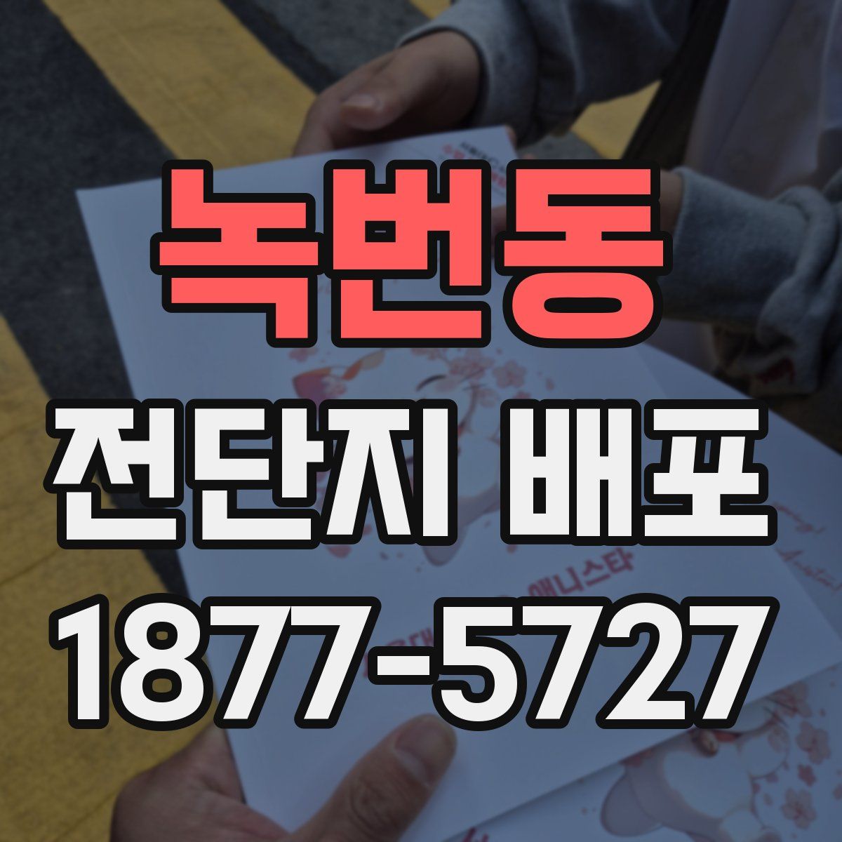 녹번동 전단지 배포