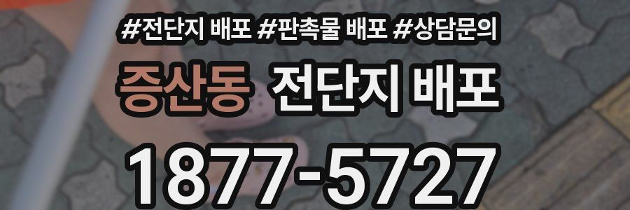 증산동 전단지 배포
