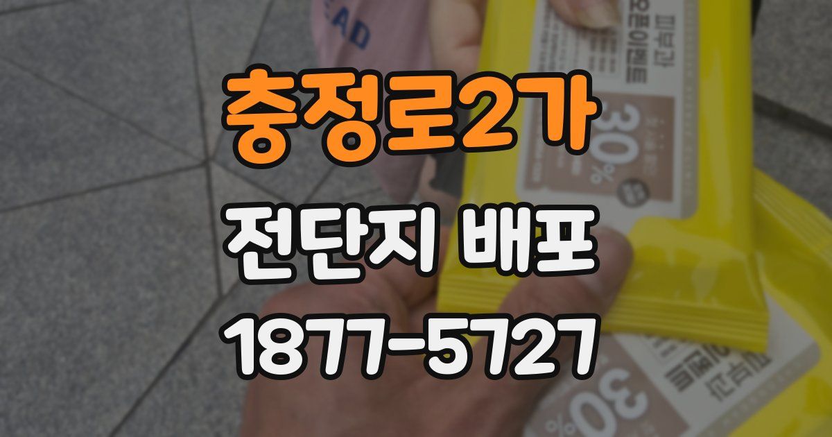 충정로2가 전단지 배포