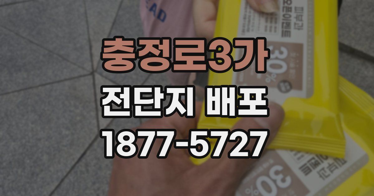 충정로3가 전단지 배포