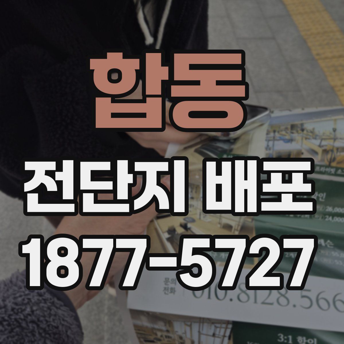 합동 전단지 배포