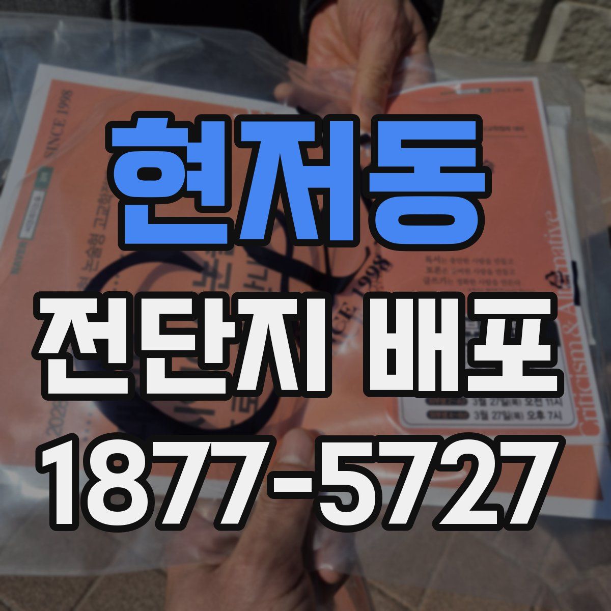 현저동 전단지 배포