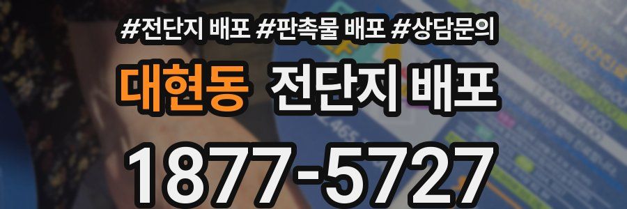 대현동 전단지 배포