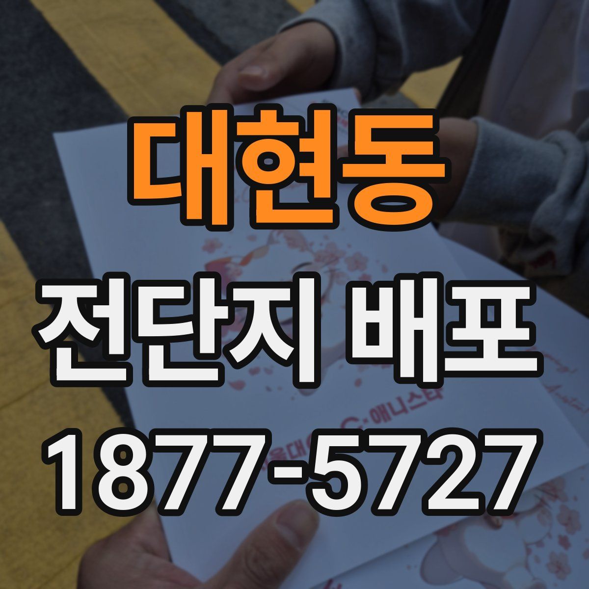 대현동 전단지 배포