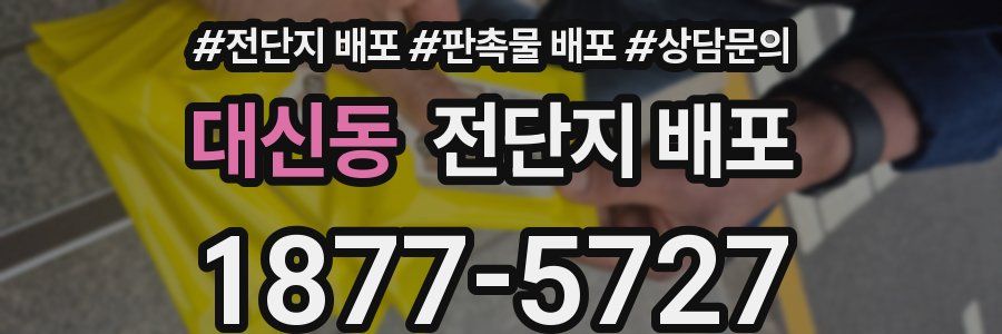 대신동 전단지 배포