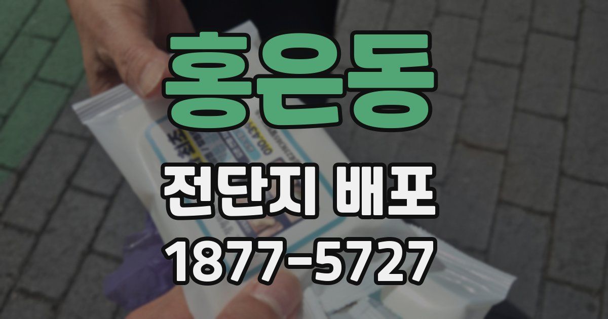홍은동 전단지 배포