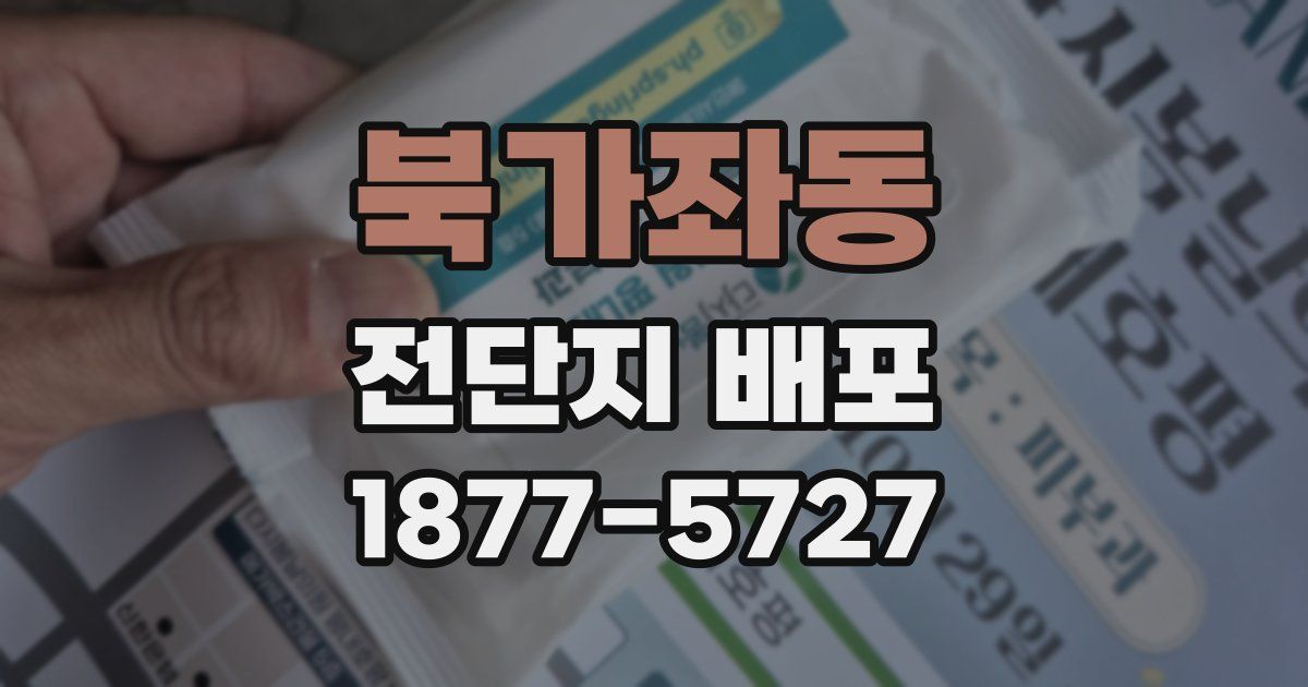 북가좌동 전단지 배포