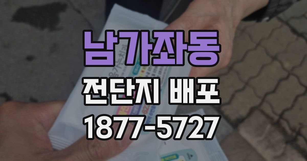 남가좌동 전단지 배포