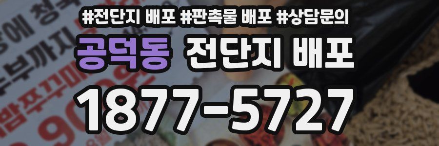 공덕동 전단지 배포