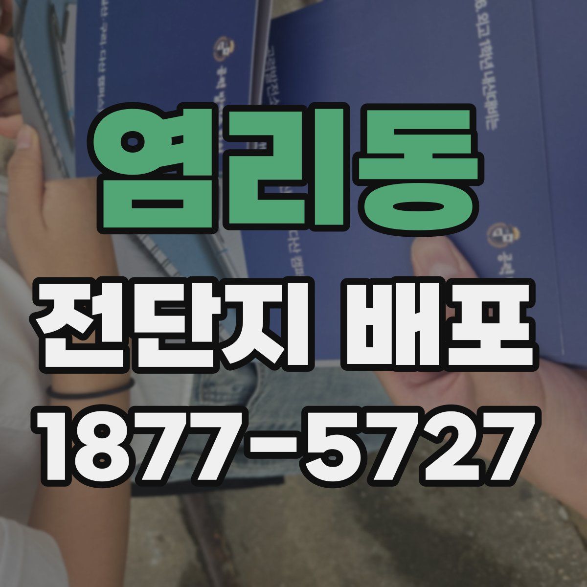 염리동 전단지 배포