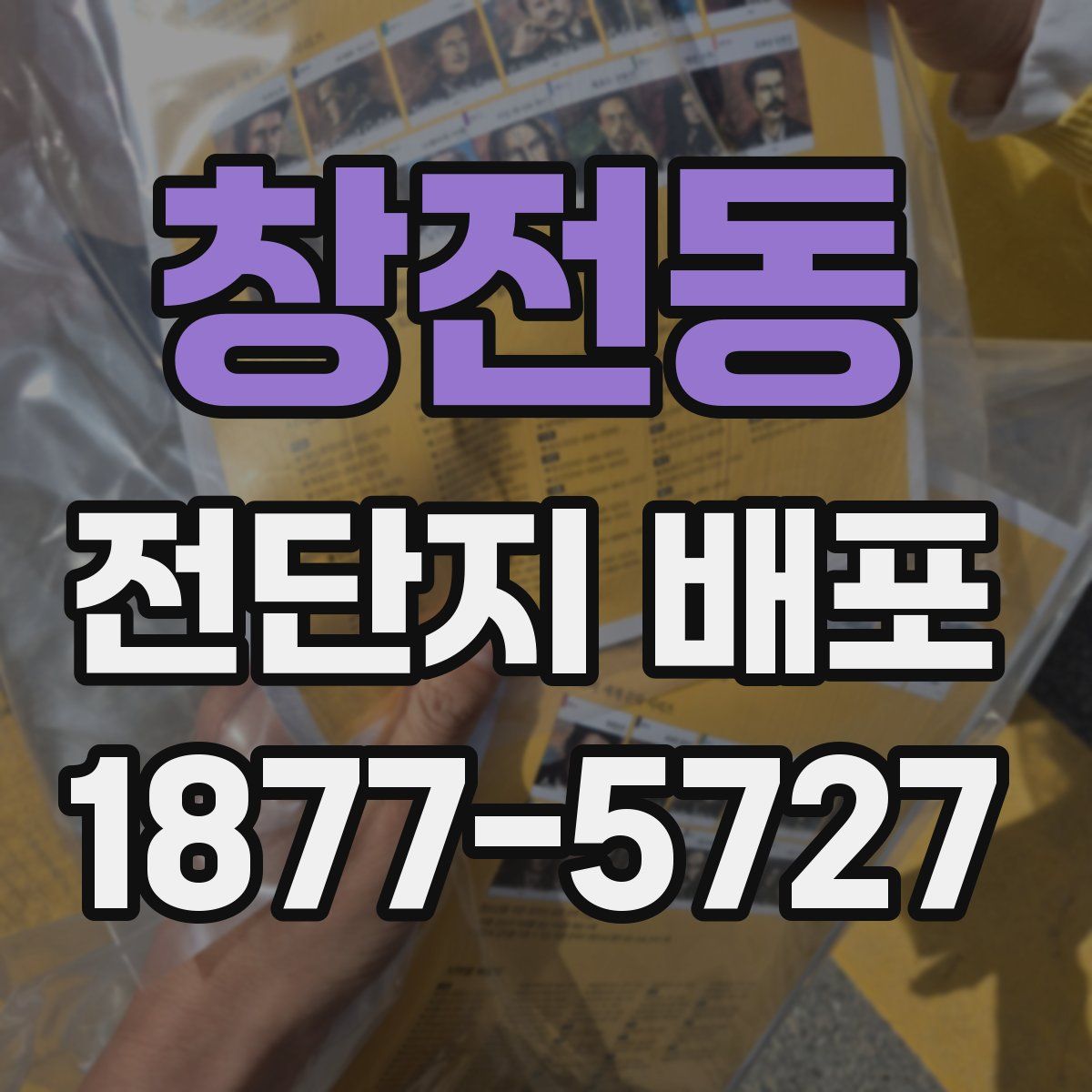 창전동 전단지 배포
