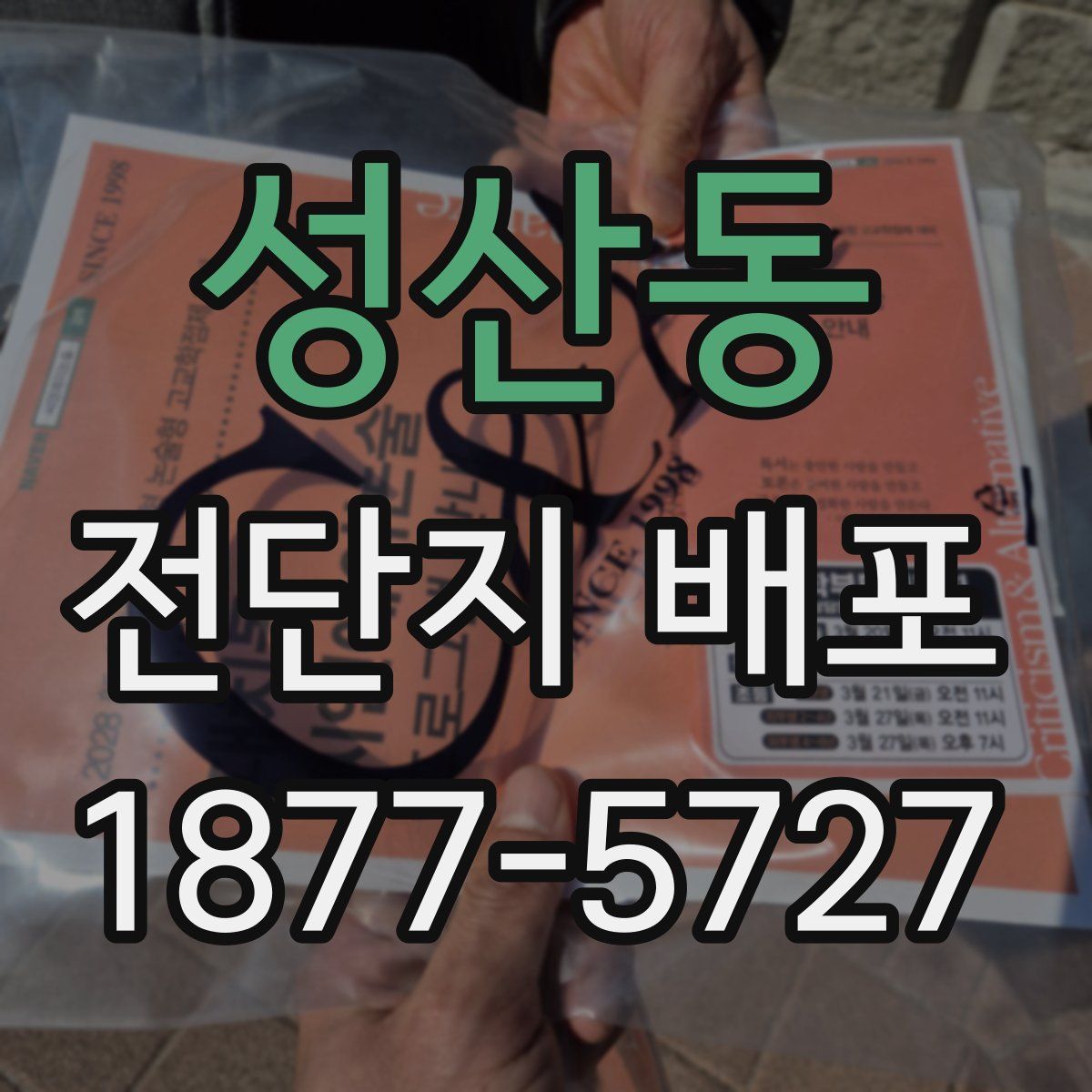 성산동 전단지 배포