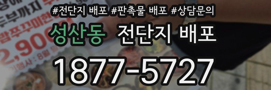 성산동 전단지 배포