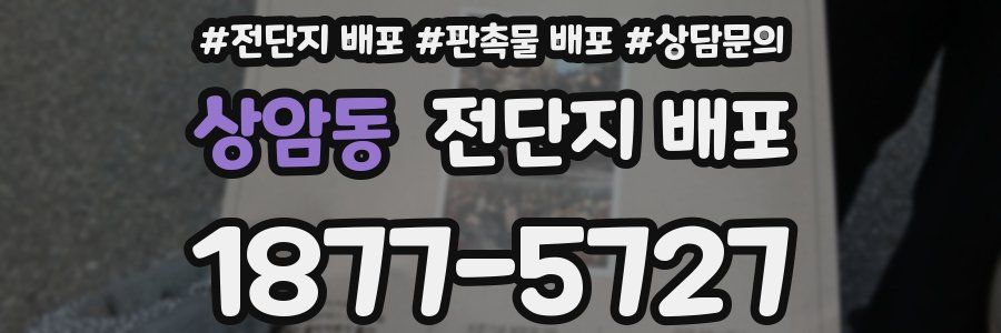 상암동 전단지 배포