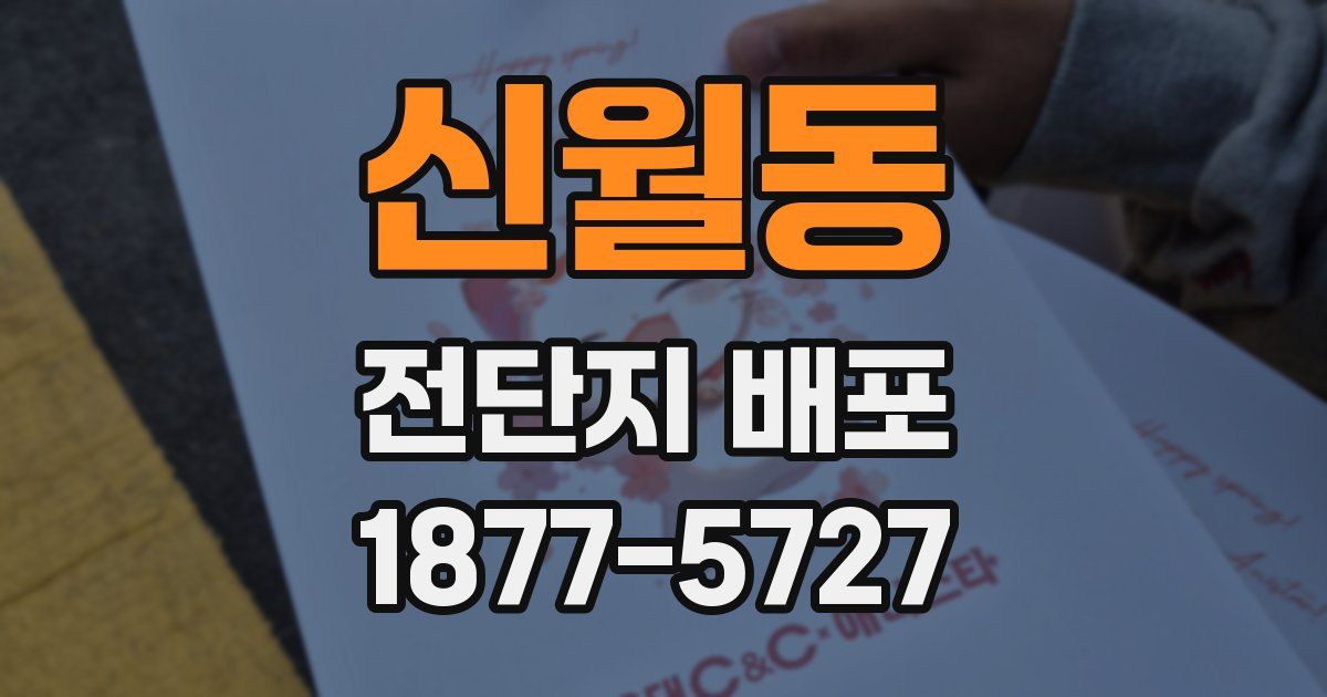 신월동 전단지 배포