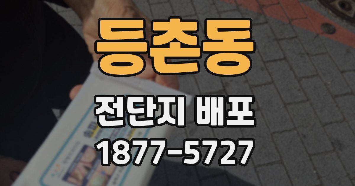 등촌동 전단지 배포