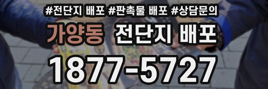 가양동 전단지 배포