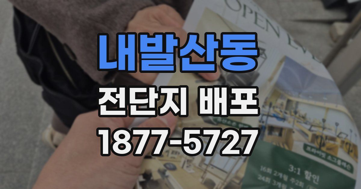 내발산동 전단지 배포