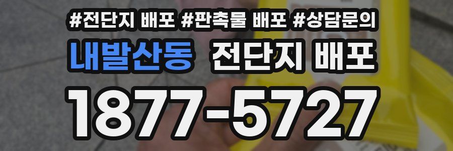 내발산동 전단지 배포