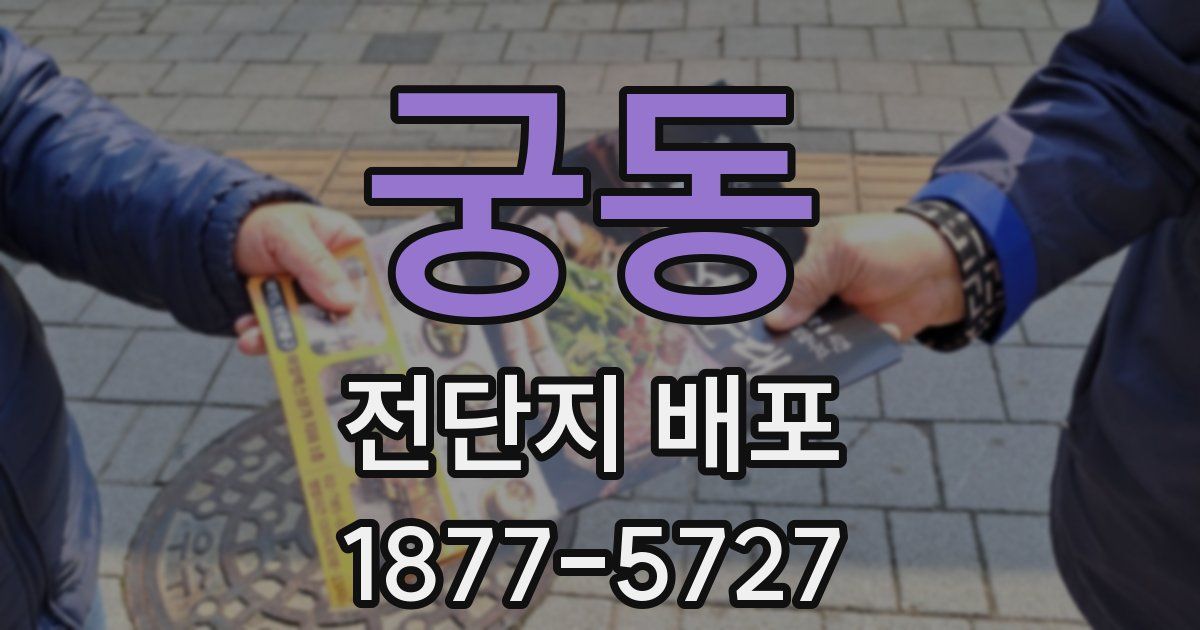 궁동 전단지 배포