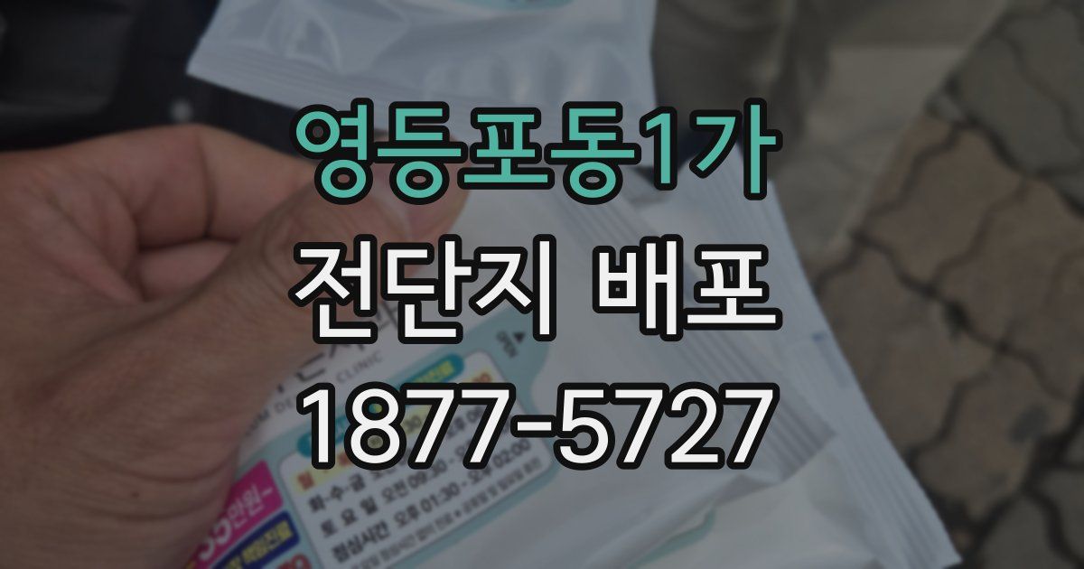 영등포동1가 전단지 배포