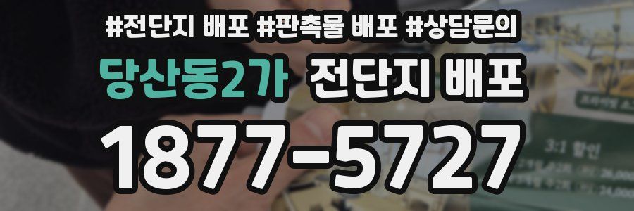 당산동2가 전단지 배포