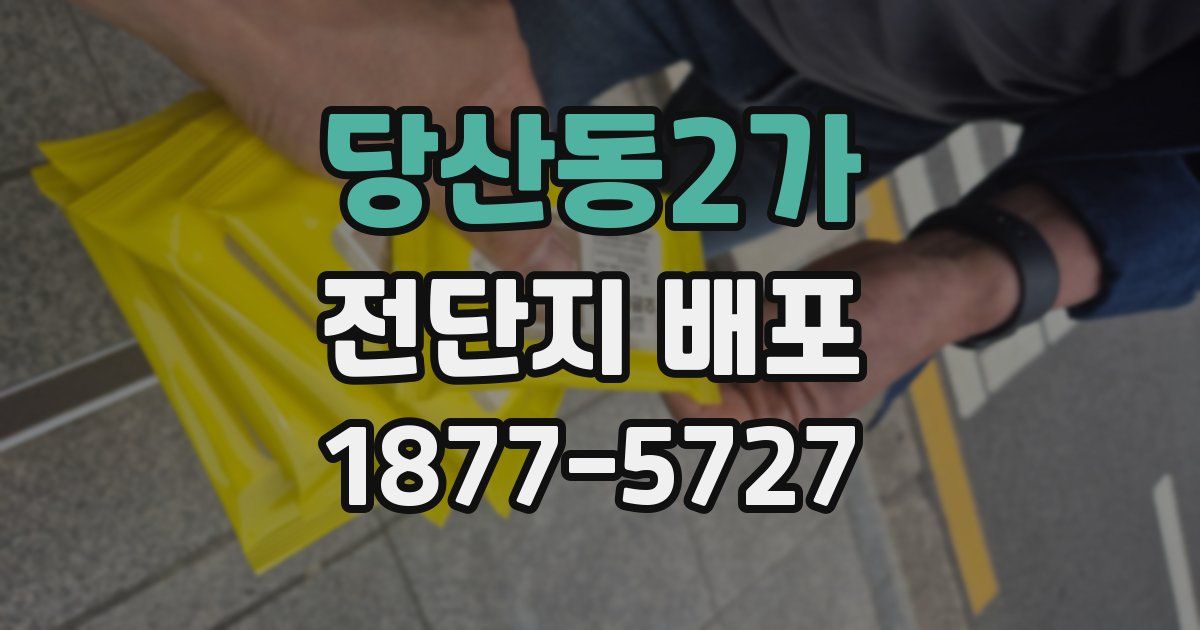 당산동2가 전단지 배포