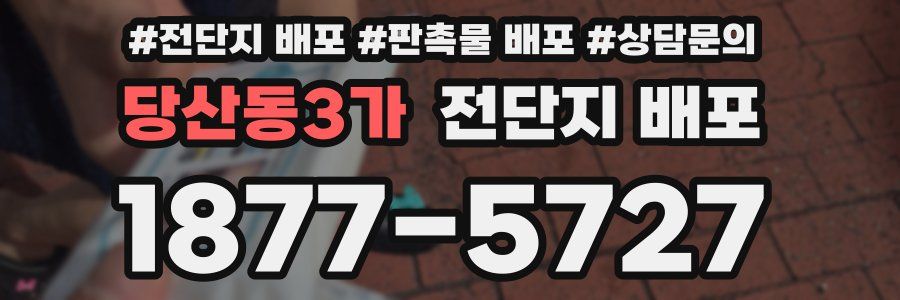 당산동3가 전단지 배포