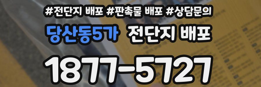 당산동5가 전단지 배포