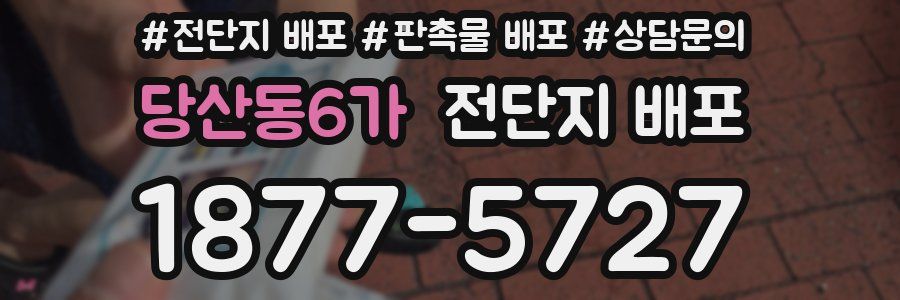 당산동6가 전단지 배포