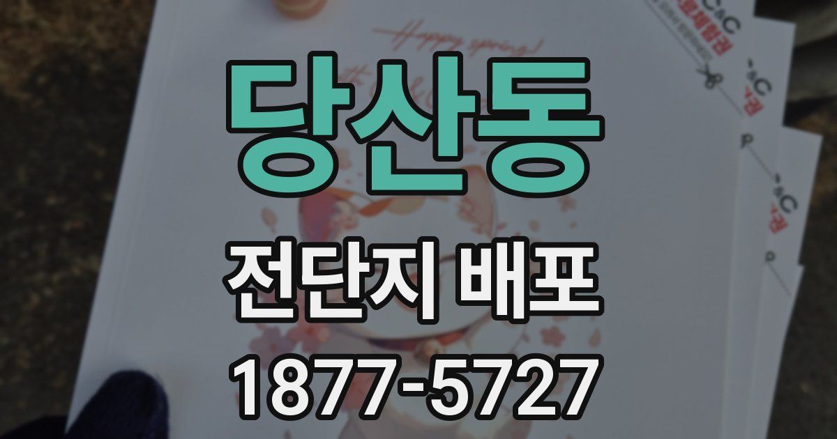 당산동 전단지 배포