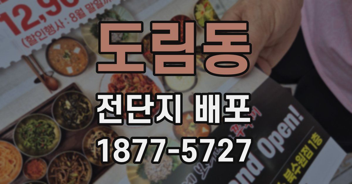 도림동 전단지 배포