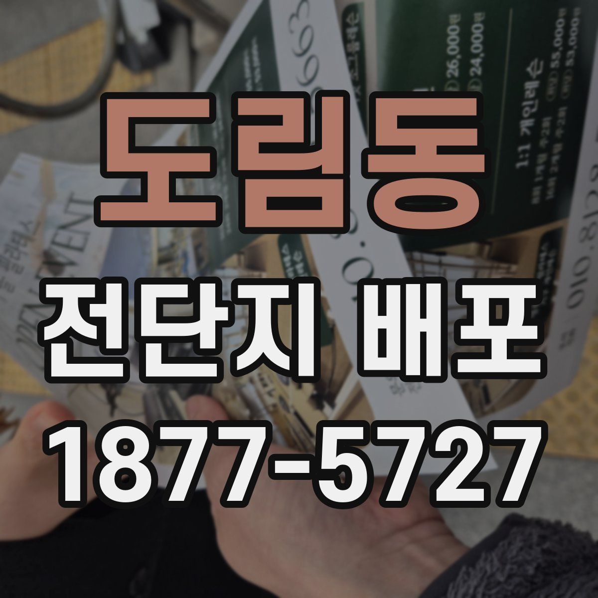 도림동 전단지 배포