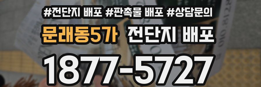 문래동5가 전단지 배포